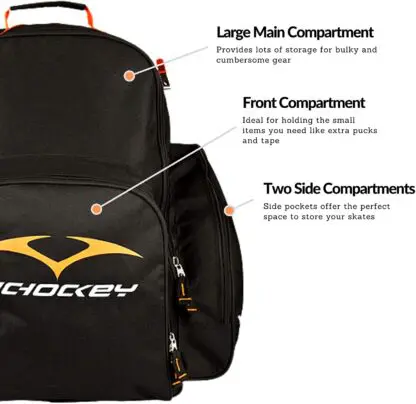 Vic Wheeled Junior Hockey Backpack Bag - Image 3