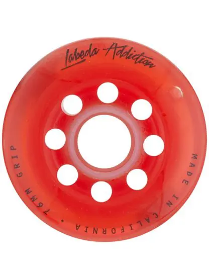 Labeda Addiction Grip 76A Roller Hockey Wheel - Red