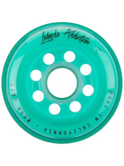 Labeda Addiction Grip 76A Roller Hockey Wheel - Teal