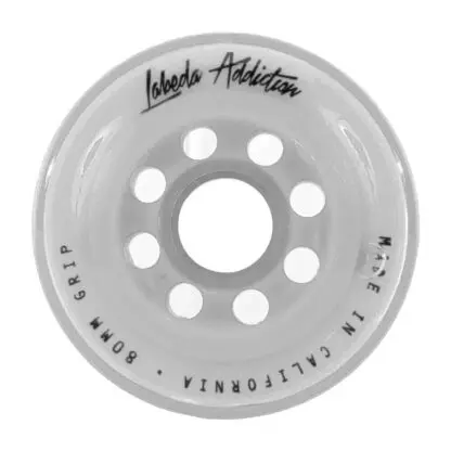 Labeda Addiction Grip 76A Roller Hockey Wheel - White