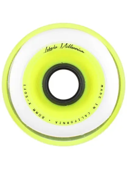 Labeda Millennium 74A X-Soft Roller Hockey Wheel - Yellow