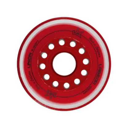 Labeda Union 74A X-Soft Roller Hockey Wheel - Red