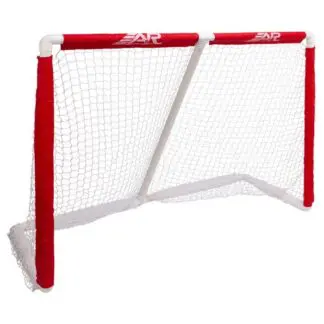 Deluxe Ice & Inline Hockey Nets in White Goal Sporting Goods Set of 2 2.5 mm 