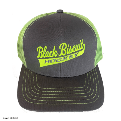 Black Biscuit Hockey Mesh Back Cap