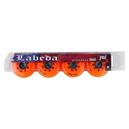 Labeda Addiction Grip Plus 78A Roller Hockey Wheel 4 Pack - Orange